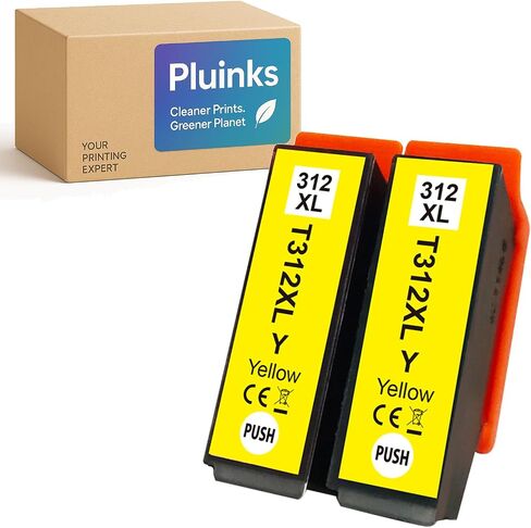 Remanufactured Epson 312XL Ink Cartridges Work with Epson Expression Photo XP-15000 Printer (2 Yellow) in Saudi Arabia