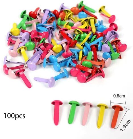 100PCS Gold Mini Brads – Brass Paper Fasteners for All Your Crafting Needs in Saudi Arabia