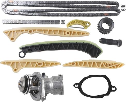 MOCA Timing Chain Kit & Thermostat Fit for 06-07 for Mercedes-Benz C230 2.5L, 06-09 for CLK350 3.5L, 06-11 for E350 3.5L, 10-11 for Mercedes-Benz GLK350 3.5L, 06-11 for R350 3.5L in Saudi Arabia