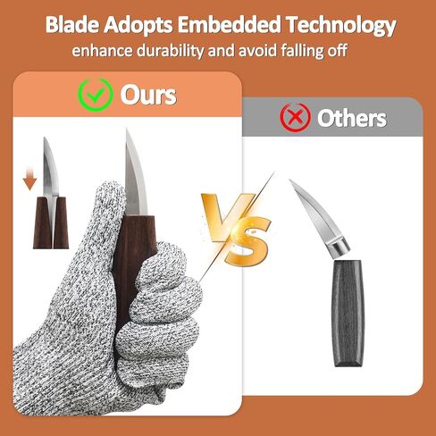 Wood Carving Kit,Carving Knife Set for Beginners,and Adults,Wood Carving Tools,Whittling Knife Set,Wood Whittling Set for Hobbies, Carving Set,Hook Knife,Spoon Carving Knife Suitable，Gift in Saudi Arabia