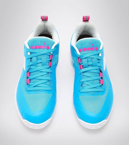 Diadora Women's Blushield Torneo 2 Clay Tennis Shoes White and Blueprint in Kuwait