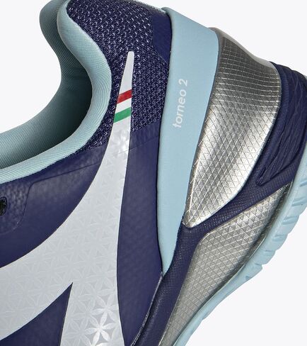 Diadora Women's Blushield Torneo 2 Clay Tennis Shoes White and Blueprint in Kuwait