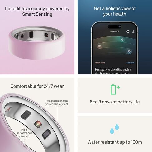 Oura Ring 4 Ceramic - Tide - Size 9 - Size Before You Buy in Saudi Arabia