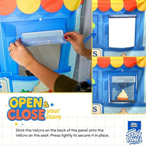 Milk & Think Kids Toddler Play Panel, Role Play Toy, Montessori Inspired Play Panel, Quick Door Hang with Suction Cups (Soccer Tournament) in Saudi Arabia
