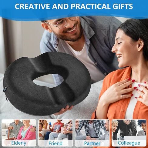 Donut Pillow, Donut Cushion for Tailbone Pain Relief and Hemorrhoids, Donut Seat Cushion for Coccyx, Sciatica, Surgery and Postpartum, Hemorrhoid Pillow for Long Sitting Office Workers, Car Drivers in Saudi Arabia