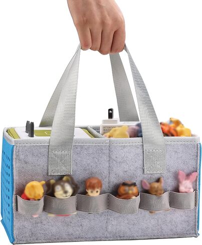حافظة لمجموعة Toniebox Starter Set، حقيبة تخزين محمولة للسفر مع مقبض لمجموعة Toniebox Starter وتمثال صغير، حقيبة حمل لمشغل الصوت (أزرق) in Saudi Arabia