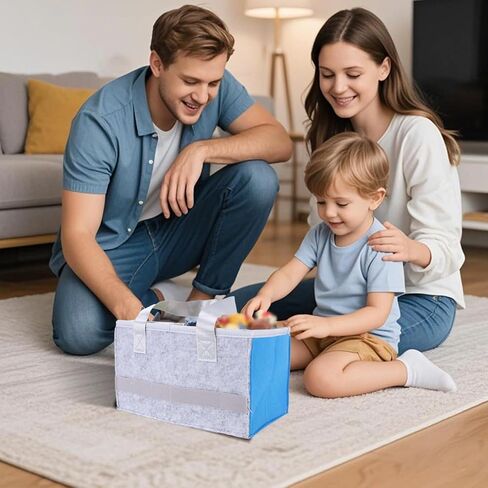 حافظة لمجموعة Toniebox Starter Set، حقيبة تخزين محمولة للسفر مع مقبض لمجموعة Toniebox Starter وتمثال صغير، حقيبة حمل لمشغل الصوت (أزرق) in Saudi Arabia