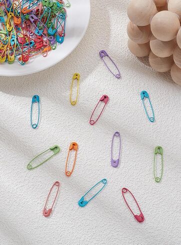 100 قطعة من دبابيس الحديد المطلية بالرش، دبابيس خياطة معدنية بألوان مختلطة للملابس DIY إكسسوارات يدوية لعلامات الملابس DIY الحرف اليدوية لصناعة المجوهرات، 30 × 6.7 × 2.4 مم in Saudi Arabia
