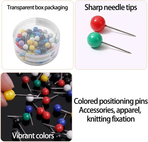 80PCS Sewing Pins Straight Pin for Fabric, Pearlized Ball Head Quilting Pins Long 0.7inch, Multicolor Corsage Stick Pin for Dressmaker, Jewelry DIY Decoration in Saudi Arabia