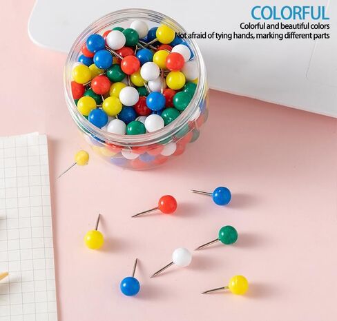 80PCS Sewing Pins Straight Pin for Fabric, Pearlized Ball Head Quilting Pins Long 0.7inch, Multicolor Corsage Stick Pin for Dressmaker, Jewelry DIY Decoration in Saudi Arabia