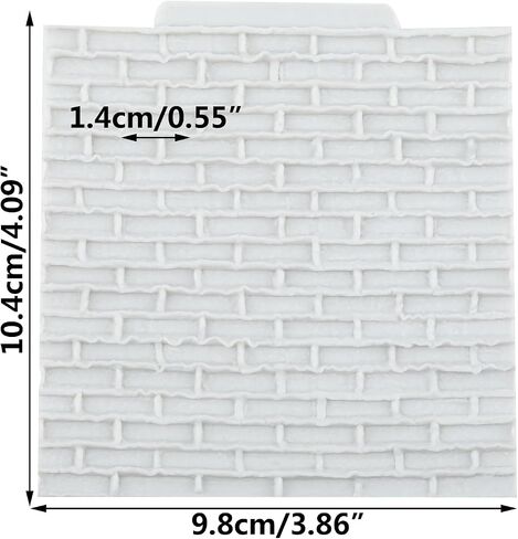 الطوب جدار قالب من السيليكون جدار النباح الملمس بوليمر كلاي قوالب DIY بها بنفسك الحرف الهواء الجاف الجص بوليمر كلاي راتنجات الايبوكسي صب صنع المجوهرات in Kuwait