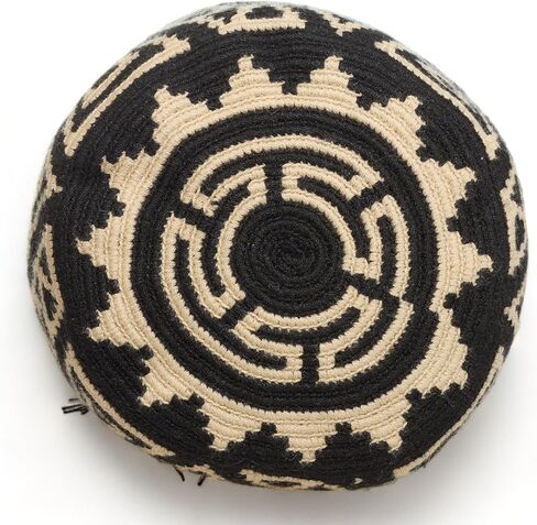 حقيبة Wayuu Mochila متوسطة محايدة للنساء أصلية بولسا تيجيدا كولومبيانا هدية بنمط كروشيه أصلي من كولومبيا in Saudi Arabia