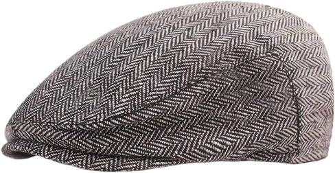 Gatsby Newsboy Hat Men Women Classic Herringbone lvy Trendy Tweeb Flat Cap in Saudi Arabia