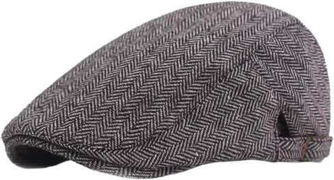 Gatsby Newsboy Hat Men Women Classic Herringbone lvy Trendy Tweeb Flat Cap in Saudi Arabia