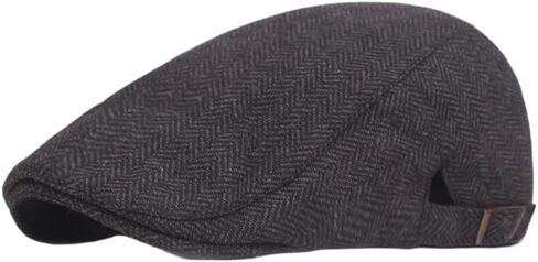 Gatsby Newsboy Hat Men Women Classic Herringbone lvy Trendy Tweeb Flat Cap in Saudi Arabia