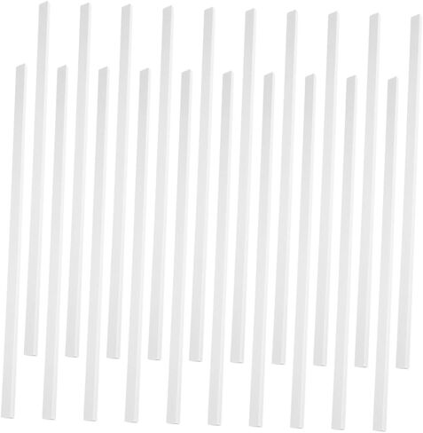 20Pcs Transparent Document Binding Bars for Reports and Files Easy Slide Grip Design for School and Office High Capacity Storage and Protection Multiuse Organizer in Saudi Arabia