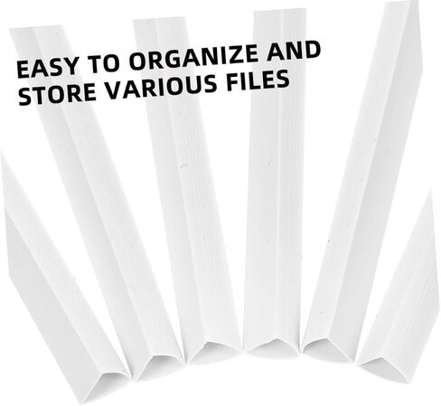 20Pcs Transparent Document Binding Bars for Reports and Files Easy Slide Grip Design for School and Office High Capacity Storage and Protection Multiuse Organizer in Saudi Arabia