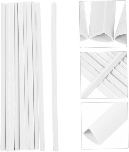 20Pcs Transparent Document Binding Bars for Reports and Files Easy Slide Grip Design for School and Office High Capacity Storage and Protection Multiuse Organizer in Saudi Arabia