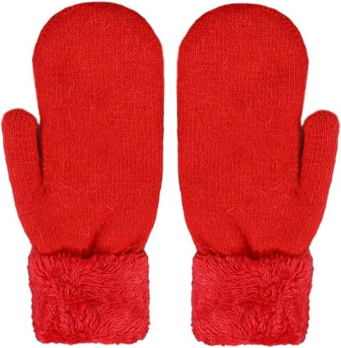 قفازات Eohak الشتوية الدافئة للنساء - قفازات متماسكة من الصوف الناعم السميك وبطانة من الصوف in Kuwait