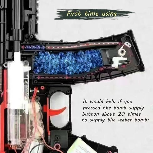 مسدس جل كبير M416 مع نظارات واقية، مع طبلة ومسدس جل يدوي وكهربائي مزدوج الوضع، لألعاب الفريق - للأعمار من 14 عامًا فما فوق (مموه) in Saudi Arabia