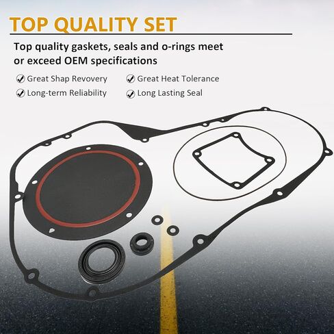 طقم ختم فحص قابض الحشية الأساسي متوافق مع موديلات 1999-2006 Harley Davidson FLH/T Twin Cam Bagger Touring Models/Electra Glide FLHT/Road Glide FLTR/Road King FLHR in Kuwait