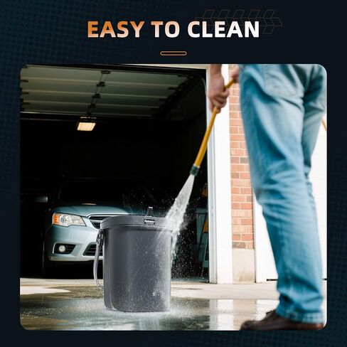 Surume 2 Gallon Silicon Car Trash Can with Lid - 100% Leak-Proof Trash Bin, Waterproof Garbage Can, Gifts for Men and Women in Saudi Arabia