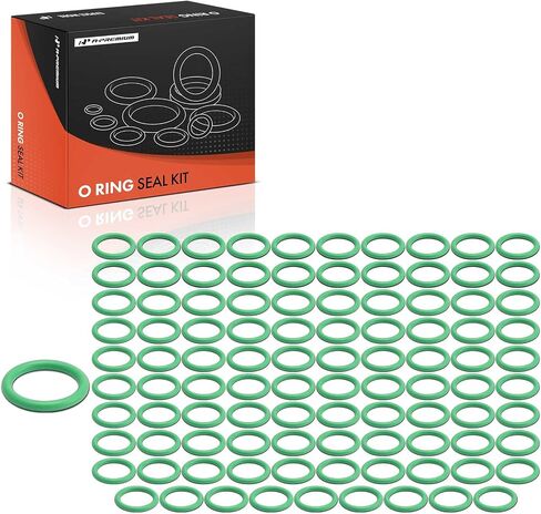 A-Premium Universal AC System Repair Kit, Exact ID (15.88±0.23mm) Exact CS (2.62±0.08mm), HNBR, 100Pcs in Saudi Arabia