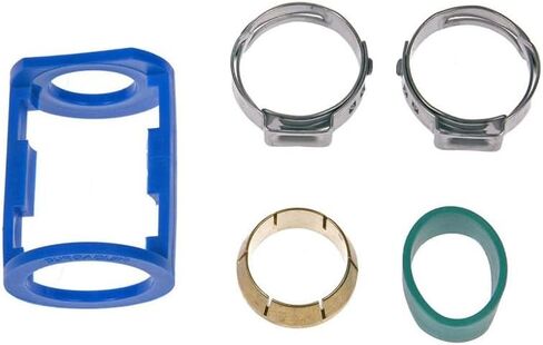 KarParts360 Line Splice | Aluminum | Straight Angle | Hose Barb End 2 | Compression End 1 | 0.62 Inches Fitting Size End 1 in Saudi Arabia
