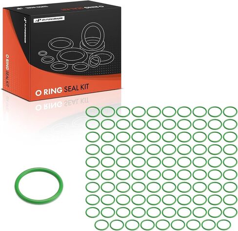 A-Premium Universal AC System Repair Kit, Exact ID (17.02±0.23mm) Exact CS (1.78±0.08mm), HNBR, 100Pcs in Kuwait