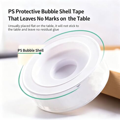 Extra Large Double Sided Tape Heavy Duty, Clear & Tough Nano Tape, Multipurpose Mounting Tape for Walls, Carpet, Rugs, Posters – Reusable, No-Residue (1Pcs) in Saudi Arabia