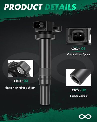 SCITOO Coil Pack of 2 Ignition Coil for Ford/for Lincoln/for Mercury OE FD487 DG530 C924 in Kuwait