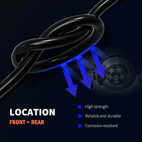 HiSport Front and Rear Disc Brake Pad Wear Sensor Kit - Compatible with BMW F25 X3 2011-2017 F26 X4 2015-2018 Replace 34356790303 34356790304-2Pcs in Saudi Arabia