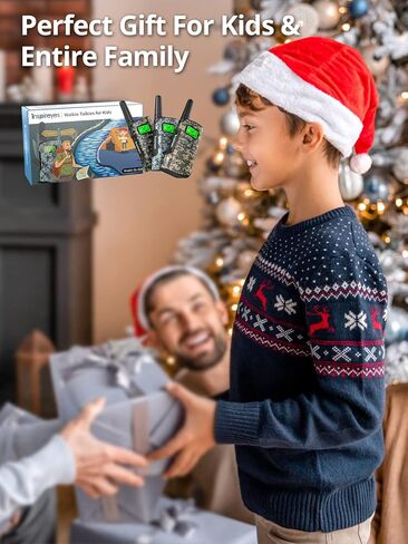 أجهزة اتصال لاسلكية للأطفال قابلة لإعادة الشحن، ألعاب للأولاد والبنات من سن 3 إلى 12 عامًا، 3 قطع من أجهزة الراديو طويلة المدى ثنائية الاتجاه، هدايا عيد الميلاد، جوارب عيد الميلاد، اللعب في الهواء الطلق، الألعاب العائلية، معدات المشي لمسافات طويلة والتخيي in Kuwait