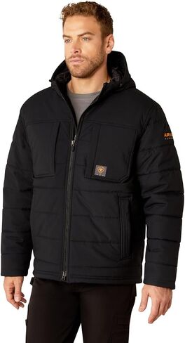 ARIAT Men's Rebar Valiant Stretch Canvas Water Resistant Insulated Jacket in Saudi Arabia