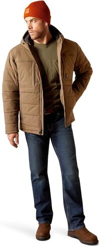 ARIAT Men's Rebar Valiant Stretch Canvas Water Resistant Insulated Jacket in Saudi Arabia