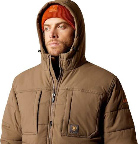 ARIAT Men's Rebar Valiant Stretch Canvas Water Resistant Insulated Jacket in Saudi Arabia