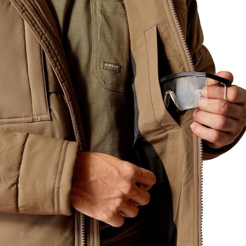ARIAT Men's Rebar Valiant Stretch Canvas Water Resistant Insulated Jacket in Saudi Arabia