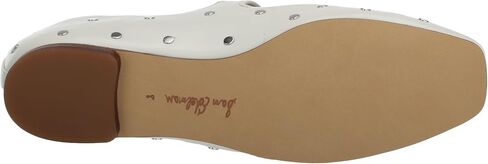 Sam Edelman Women's Michaela Stud Mary Jane Flat, Black Leather, 6 in Saudi Arabia