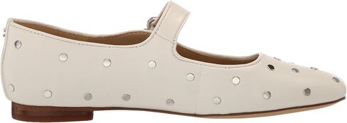 Sam Edelman Women's Michaela Stud Mary Jane Flat, Black Leather, 6 in Saudi Arabia