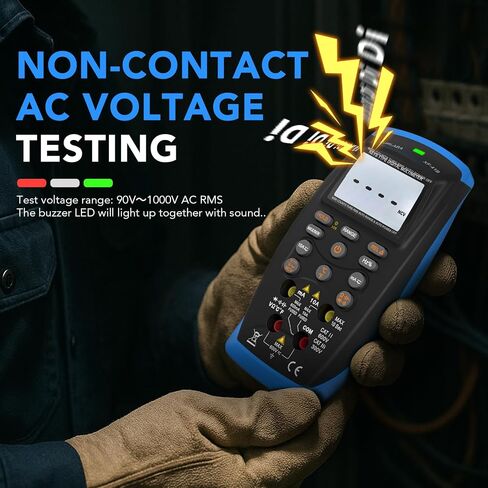 Multimeter Tester TRMS 6000 Counts, Voltage Meter with NCV, Backlight, Data Hold, Auto Off - Measures AC/DC Voltage/Current, Resistance, Capacitance, Continuity for HVAC, Home & DIY (Orange) in Saudi Arabia