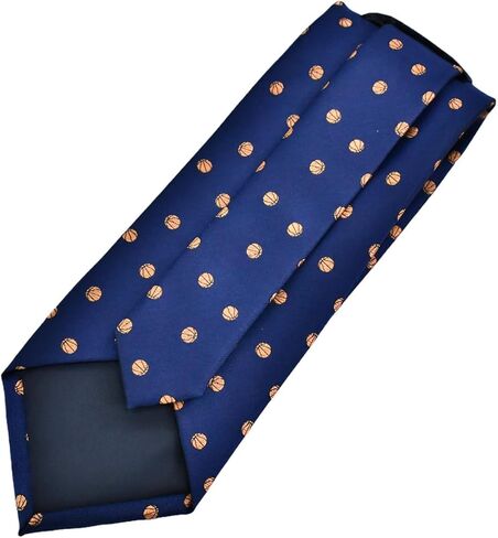 Men's Basketball Necktie - Basketball Tie - Grey Basketball Necktie - Basketball Gift - Men's Basketball Gift (Regular Length) in Saudi Arabia