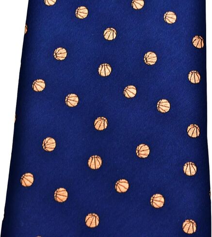 Men's Basketball Necktie - Basketball Tie - Grey Basketball Necktie - Basketball Gift - Men's Basketball Gift (Regular Length) in Saudi Arabia