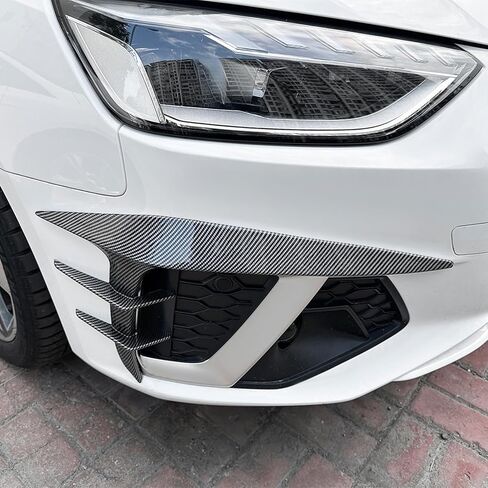 فتحة تهوية جانبية للمصد الأمامي لسيارة أودي A4 S4 B9.5 Sline 2020-2024 أسود in Kuwait
