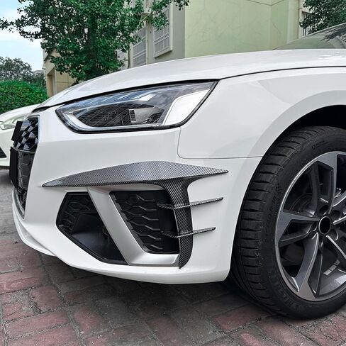 فتحة تهوية جانبية للمصد الأمامي لسيارة أودي A4 S4 B9.5 Sline 2020-2024 أسود in Kuwait