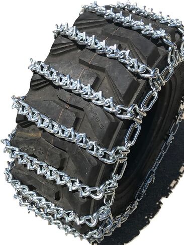 TireChain.com 8-22.5 TWO-LINK V-BAR مجموعة سلاسل إطارات الجرار مكونة من 2 in Saudi Arabia