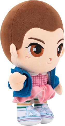 لعبة Stranger Things Eleven Plush - قطيفة ناعمة مقاس 20.32 سم مع تطريز خاص in Kuwait