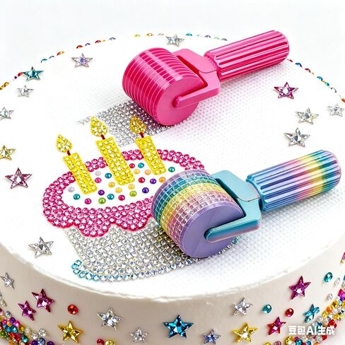 2Pcs Diamond Art Roller - 2025 New Essential DIY Craft Tool for Rhinestone Embroidery, Easy-Grip Hand Roller, Detachable Diamond Painting Tools and Accessories in Saudi Arabia
