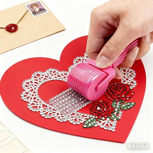 2Pcs Diamond Art Roller - 2025 New Essential DIY Craft Tool for Rhinestone Embroidery, Easy-Grip Hand Roller, Detachable Diamond Painting Tools and Accessories in Saudi Arabia