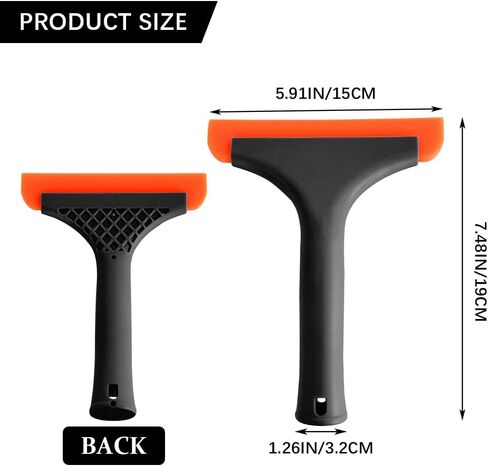 قطعة واحدة من ممسحة النوافذ الصغيرة المصنوعة من السيليكون، ممسحة الزجاج الأمامي، شفرة مياه للزجاج الأمامي مقاس 5.9 بوصة مع مقبض مانع للانزلاق، ممسحة مياه لنافذة السيارة متعددة الأغراض لحمام مرآة السيارة (أخضر، قطعة واحدة) in Kuwait