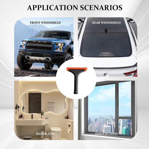 قطعة واحدة من ممسحة النوافذ الصغيرة المصنوعة من السيليكون، ممسحة الزجاج الأمامي، شفرة مياه للزجاج الأمامي مقاس 5.9 بوصة مع مقبض مانع للانزلاق، ممسحة مياه لنافذة السيارة متعددة الأغراض لحمام مرآة السيارة (أخضر، قطعة واحدة) in Kuwait